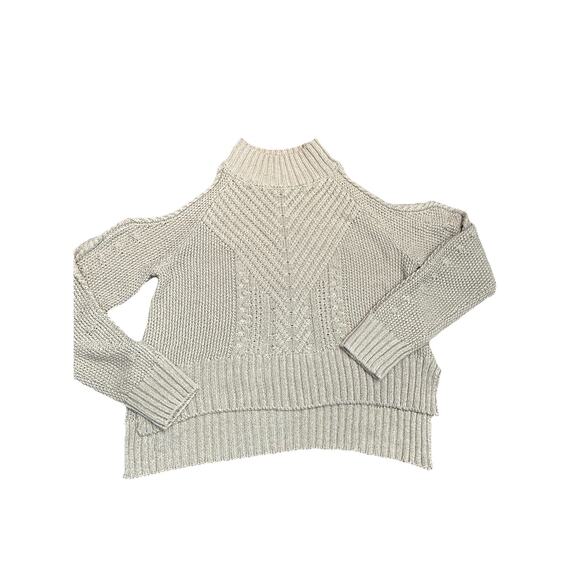 Miou Muse Cream Sweater Cold Shoulder Size Small - Picture 1 of 9